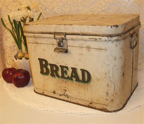 how old is my metal bread box|old metal bread box restoration.